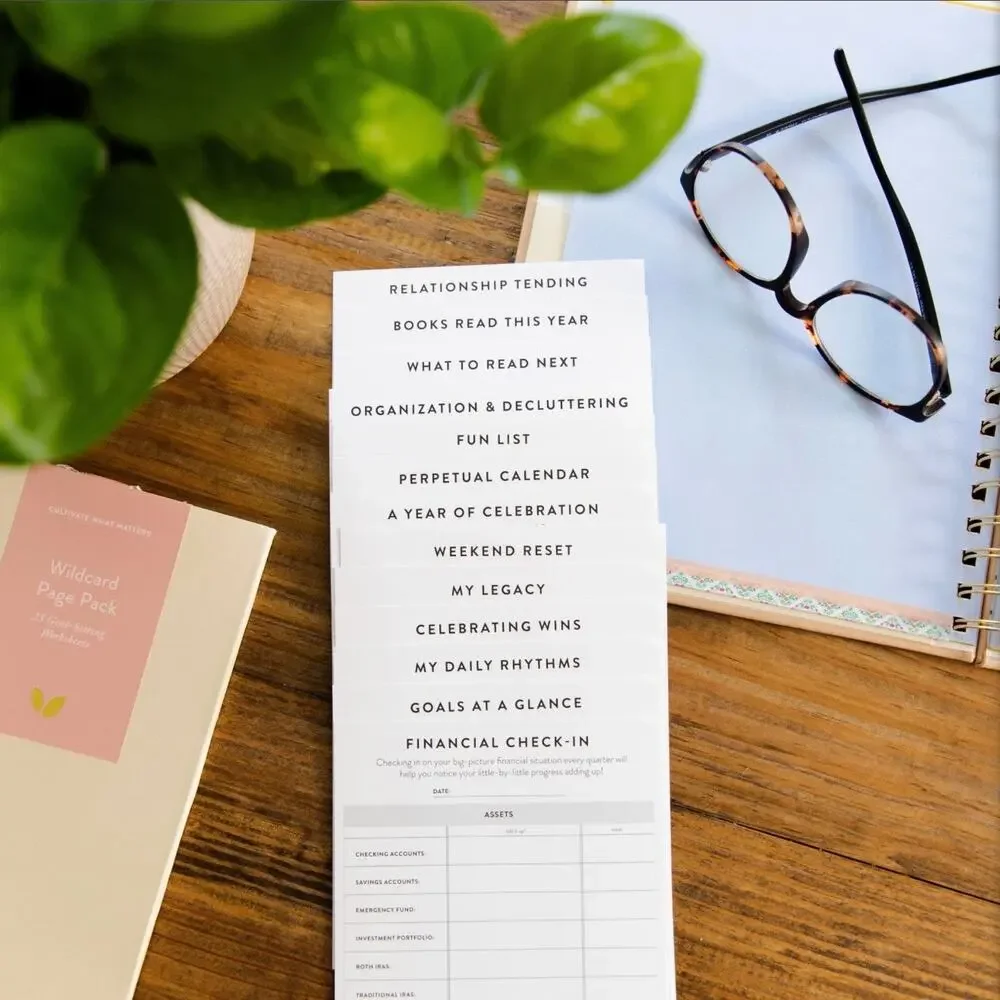 NEW Cultivate What Matters Wildcard Journal Planner Pages Goal-Setting Stickers